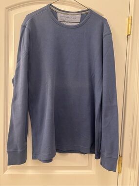 Banana Republic Men's Dusty Blue Crewneck Sweater
